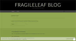 Desktop Screenshot of fragileleaf.com