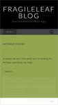 Mobile Screenshot of fragileleaf.com